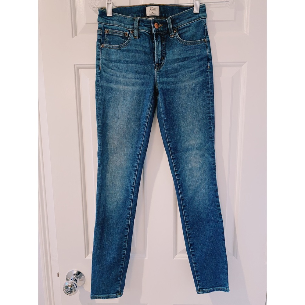 JCrew 8” Toothpick Jeans Size 24 - Picture 2 of 6